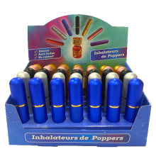 DISPLAY X 35 INHALADORES DE POPPERS EN ALUMINIO