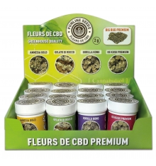 DISPLAY OPTIMUM X 16 POTS DE FLEURS DE CBD 2G