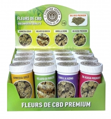 DISPLAY OPTIMUM X 16 POTS DE FLEURS DE CBD 4G