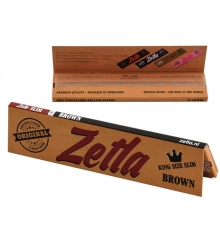 BOX OF 50 KING SIZE SLIM BROWN ROLLING PAPER BOOKLETS (50x44mm)
