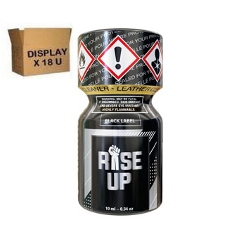 RISE UP BLACK LABEL 10 ML ( Display of 18 U )