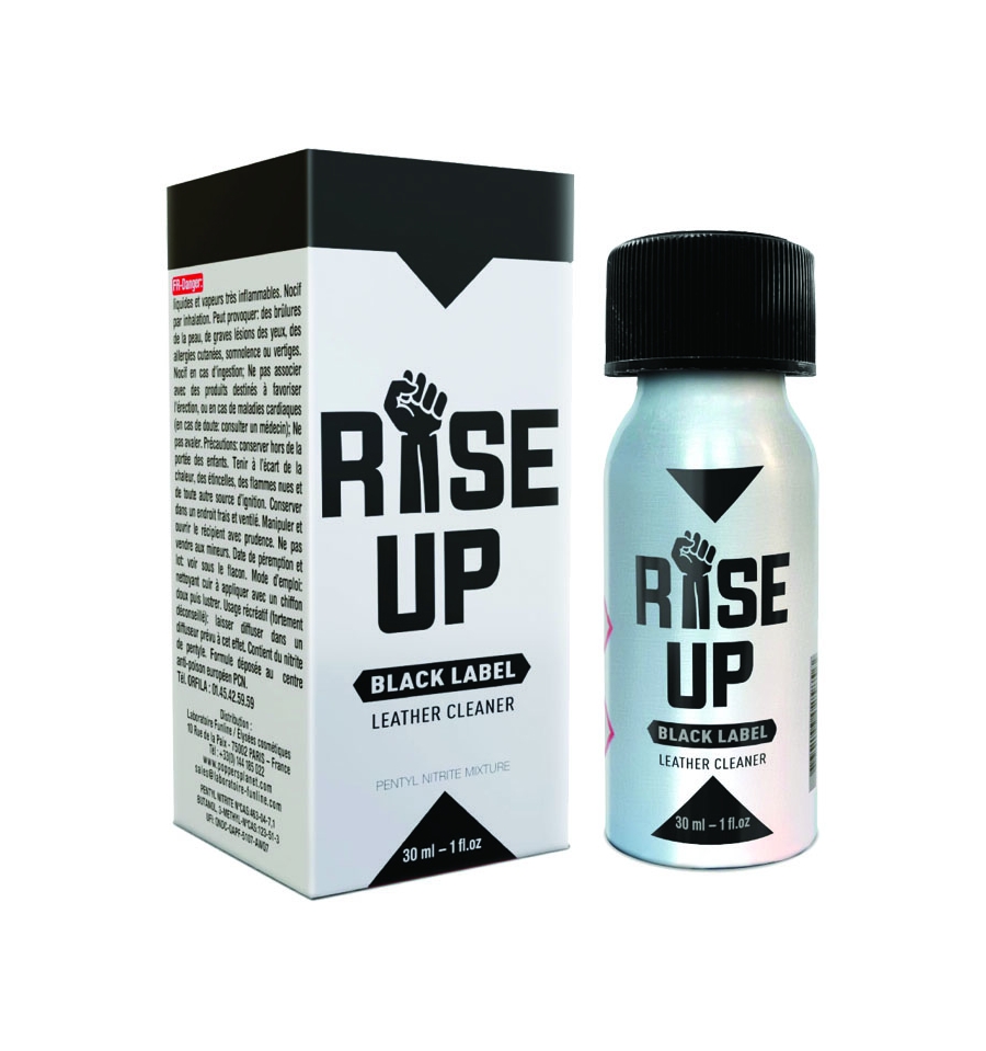 Labels Rise Company RISE UP BLACK LABEL 30ML (UNIT) - Funline Laboratory